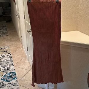 Elegant Brown Maxi Skirt